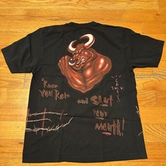 Travis Scott Cactus Jack x WWE – The Rock Brahma Bull Know Your Role T Shirt (L)
