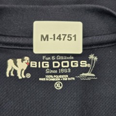Big Dogs Men Tank Top XL Black Logo Sleeveless