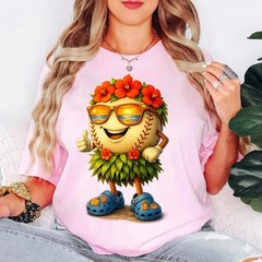 Cute Hawaiian Pickleball Shirt, Funny Tropical Beach Summer Vacation Tee T-Shirt