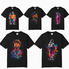 Neon Hip Hop Graphic T-Shirt, Comfort Colors T Shirt, Unisex Streetwear Tee