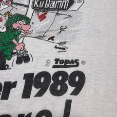 Vintage 1989 Fall Of The Berlin Wall Ich War Dabei I Was There T-Shirt – Medium
