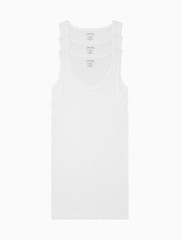 3 CALVIN KLEIN BIG&TALL 2XL 3XL 4XL 5XL COTTON WHITE BLACK RIBBED TANK T-SHIRTS