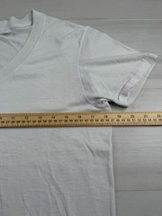 Vtg JC Penney Paper Thin T-Shirt Burnout Work WIP Distressed V Neck 70s 80s S/M