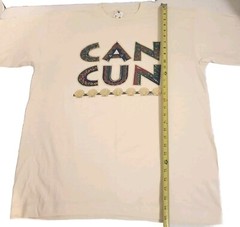 Cancun T Shirt Mens XL Vintage 1996 Watex Single Stitch Short Sleeve Spots Tags