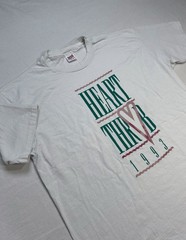 Vintage 90s Single Stitch Band Tee Style Heart Throb Shirt XXL 1993 Marathon USA