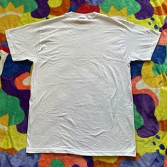 Vintage Fishing T-Shirt Mens Large White Water Rafting Fish Art Camping Lake Y2K