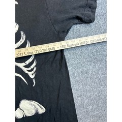Ann Arbor T-Shirt Mens Size XL Black Skeleton Rib Cage Graphic Cotton Goth Tee
