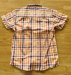 Request Jeans Shirt For Men Size: 2XL Color: Orange