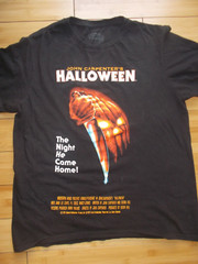 JOHN CARPENTER’S HALLOWEEN LOGO IMAGE T-SHIRT SIZE LARGE LIGHTLY USED FROM 2015