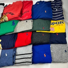 Wholesale Lot of 20 Ralph Lauren Men’s Long Sleeve T-Shirts (Assorted Sizes)