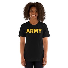 ARMY T-Shirt with gold print USA Tee S M L XL 2XL 3XL 4XL 5XL
