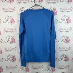 Volcom Performance Dry long sleeve stretchy shirt black logo Blue Top