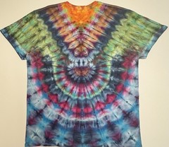 Handmade Ice Tie Dye Adult T-Shirt Unisex Size XL Multicolored Gildan Tee NEW