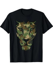Lion Camo Mens Crewneck Tee, 2026 New Dad Street Gift