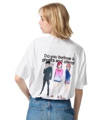 UNIQLO Dan Da Dan UT Graphic T-Shirt White Momo Okarun Aira Turbo Granny Japan