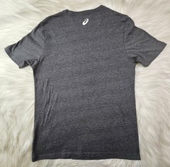 Asics Mens T Shirt “global Sportswear” Graphic Print 1977 Gray (S)
