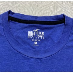 Hollister Must-Have Collection Mens XL Blue Black Ombre Gradient Cotton T-Shirt