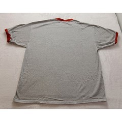 Champs Sports Men’s Ringer T-Shirt Gray Red Short Sleeve Crew Neck Athletic Tee