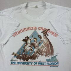 Vintage University Of West Florida Intramural Champion T Shirt Adult Large 80s