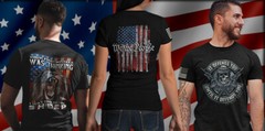 Ronald Reagan Famous Quote Reagan Bush American Flag Sleeve Patriotic Mens
