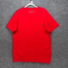 Patagonia Pocket Tshirt Mens Large Red Organic Cotton Slim Fit Casual Tee