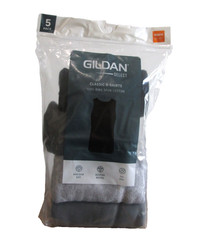 New Men’s Gildan Select 5 Pack Tag Free Black Cotton A-Shirts Tank Tops M 38-40