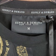 Supply & Demand T Shirt Mens Medium Black Paisley Cotton Stretch Casual Wear