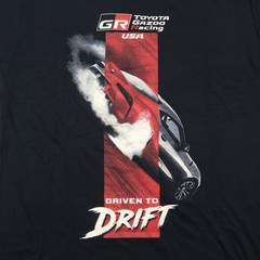 Toyota Gazoo Racing USA T-Shirt Mens Medium Slim Fit Black Drifting Cars NWOT