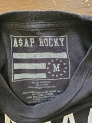 ASAP Rocky Shirt Size Medium Black Grills Teeth Rap Hip Hop Streetwear A$AP