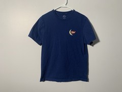 J.Crew x Oxford Pennant Men’s M Navy Cotton Graphic Print T-Shirt Moon Art