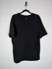 Gymshark Strength Dept Graphic T Shirt XL Black Oversized Gothic Logo Gym Tee￼