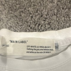 Off-White ’01’ Diagonals Graphic Print Men’s T-Shirt White XL Jersey Cotton