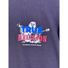True religion black Tshirt Blue and red print Size Medium