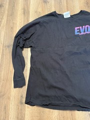 J. America Shirt Men’s Size Large, Black Purple Pink Blue, EVO Powersport Print
