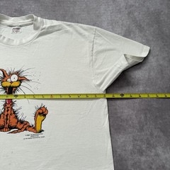 Vintage 80s Stedman Shirt Mens XL White Bill The Cat Bloom County Graphic Tee