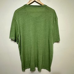 Lucky Brand Venice Burnout Henley Shirt Green Short Sleeve Mens XXL Casual