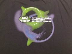 Hanes Heavyweight Mens Short Sleeve T-Shirt Black International Pipelining Sz XL