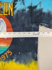 Led Zeppelin Shirt Mens Medium Multicolor Tie Dye U.S. Tour 1975 Band Tee