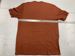 American Apparel Sustainable Collection USA MADE Vneck Tee 100% cotton Orange L