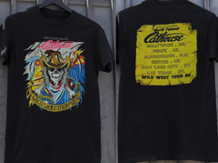 Vintage 1992 Cathouse Wild West Hollywood Tour T-Shirt Double Sided