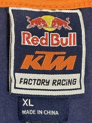 Red Bull Energy Drink KTM T-Shirt Mens XL Motocross Racing Team Logo Blue Orange