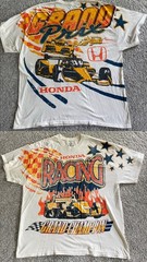 HONDA RACING Orange/Brown GRAND PRIX CHAMPION T-SHIRT Indy-Car Team F1 Sz XL