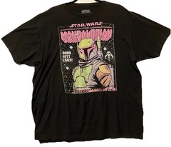 Star Wars Mandalorian Fifth Sun T-Shirt XL Black “Boba Fett Lives”