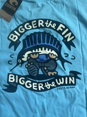 Costa Del Mar Performance Tee Shirt Big Fin Win Graphic Back NWT XXL