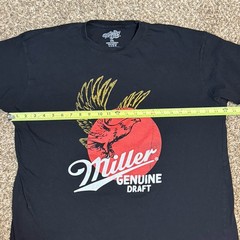 Miller Genuine Draft Black T-shirt in size 2XL By Tee Luv