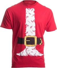 Holiday Santa Claus Costume Tees | Christmas Novelty Shirts Unisex T-Shirt – XL