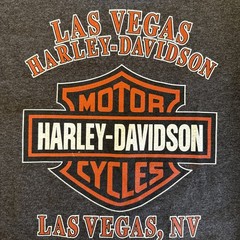 Vtg. 2000’s Harley Davidson Las Vegas Nevada Graphic Print XXL T-Shirt Free Ship