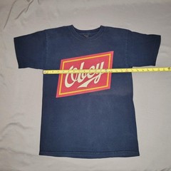 Obey Shirt Mens Small Navy Blue Red Box Logo Graphic Tee Streetwear Skate Skater