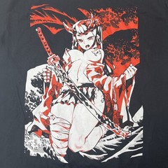 Bad Habits Graphic T-shirt Men’s Size Medium Black Crewneck Anime Girl S/S New