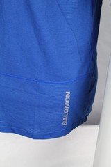 Salomon Men’s Cross Run T Shirt Short Sleeve Tee L Large Nautical Blue CI8696